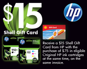 Buy $50 in Original HP Brochure and Photo Paper, get $25 Darden Restaurant gift card.