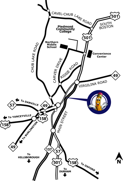 Map for Taylor Printing in Roxboro, NC